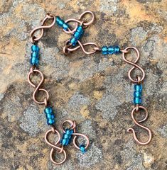 Handmade Copper Bracelet, Copper Diy, Beaded Jewelry Necklaces, Diy Gemstone, Diy Jewelry Inspiration