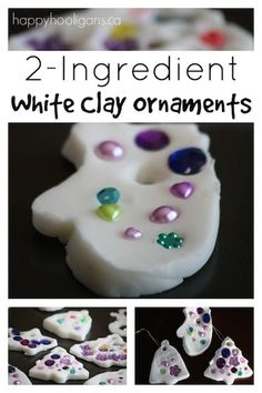 two ingredient white clay ornaments for sale