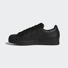 Basketball Style, Superstar Shoes, Adidas Shoes Superstar, Adidas Design, Superstars Shoes, Black Core, Shoes Adidas, Triple Black, Footwear Design Women