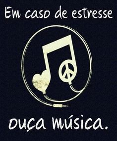 an image of a music note with the words en caso de estrese