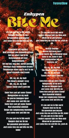 the back cover of an album with words on it