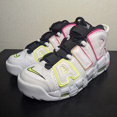 Nike Women's Air More Uptempo Electric Sneakers Shoes Fd0865 100 Nike Pink, Shoes Nike, Sneakers Shoes, Nike Shoes, Nike Women, Pink White, Athletic Shoes, Shoes Sneakers, The 100