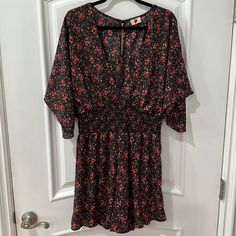 Nwot. Elastic Waist. V-Neck. Self: 100% Polyester Lining: 95% Polyester 5% Spandex Open To Any Reasonable Offer Hot Pink Jumper, Madewell Jumpsuit, Casual Floral Print V-neck Jumpsuits And Rompers, Red Printed V-neck Jumpsuit Or Romper, Red V-neck Printed Sundress, Red Printed V-neck Sundress, Casual Floral Print V-neck Jumpsuit, Red Printed V-neck Jumpsuit, Free People Jumpsuit