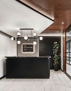 the reception area is clean and ready for guests to use it as an office space