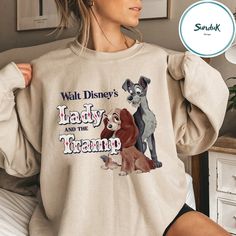 Lady And The Tramp Merchandise, Lady And The Tramp Outfit, Tramp Outfit, Nostalgic Outfits, Disney Sweatshirt, Disney Clothes, The Catch, Disney Sweatshirts, Disney Aesthetic