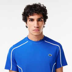 Give it your all on any court in this technical piqué T-shirt. Featuring a sporty cut and moisture-wicking Ultra-Dry technology for comfort and ease in all circumstances. So you can focus on the game. Moisture-wicking Golf T-shirt For Sports, Sporty Golf T-shirt In Team Colors, Sporty Team-colored Golf T-shirt, Short Sleeve Athleisure Tennis T-shirt, Athleisure Short Sleeve Tennis T-shirt, Sporty Blue Tennis Tops, Blue Sporty Tops For Tennis, Blue Short Sleeve Tennis Top, Blue Technical Sports T-shirt