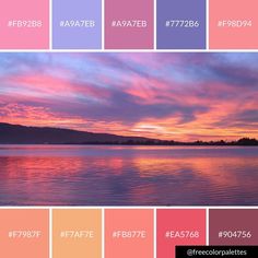 the color palette is pink, blue, and purple with an image of mountains in the background