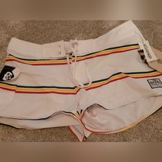 Billabong X Bob Marley Shorts. New With Tags. Recycler Series. Size 3. 88% Polyester 12% Spandex (Recycled). Unsure Of Information Such As Year. Og Price- $55 Household Is Smoke Free! If You Like This Listing - Follow Me For More! Tags: Beach Beachy Summer Y2k 2000s Vsco Spring Winter Fall Autumn Cozy Warm Youth Retro Casual Basics Trending Trendy Tropical Vacation Dress Pants Shorts Chic Athletic Vintage Love Cool Cold Weather Boyfriend Hipster Mini Short Light Minimalist Plain Simple Jeans Com White Surfing Shorts, Cotton Surfing Shorts, Casual White Swimwear With Built-in Shorts, Casual White Surfing Bottoms, Casual White Swimwear For Surfing, White Summer Surfing Bottoms, Sporty White Beach Bottoms, Sporty White Bottoms For Beach Season, Denim Drift