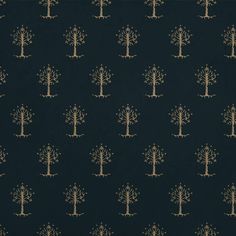 a black and gold wallpaper with several trees on it's backgrounge