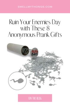 the words run your enemy's day with these anonymous prank gifts on the blog