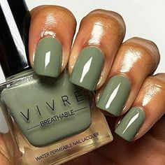 Pamper yourself with our calming green nail polish and spend your day relaxing at the spa! This shade features a formula that is: Water Permeable Cruelty Free Chip-Resistant Non-GMO Vegan Certified Halal Nail Polish, Water Based Nail Polish, Green Nail Polish, Green Nail, Fall Nail Colors, The Spa, Dipped Nails, Fall Nail, Early Fall