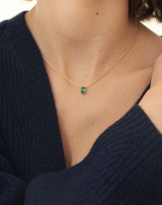 An enchanting oval-cut emerald set in a beautiful gold pendant necklace, adding sophistication and sparkle to your favorite looks. Shipping & Return Free US shipping on orders over $100.Free International shipping on orders over $300. For more details click HERE. Gold Emerald Necklace For Everyday Wear, May Birthstone Emerald Necklace With Oval Pendant, Formal Emerald Oval Pendant Necklace, May Birthstone Yellow Gold Emerald Necklace With Oval Pendant, Elegant Gold Oval Emerald Necklace, Gold Emerald Necklace With Oval Birthstone Pendant, Emerald Round Pendant Necklace, Elegant Oval Emerald Pendant Necklace, Emerald Oval Pendant Necklace