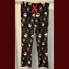 Nwt Disney Women's Tim Burton's The Nightmare Before Christmas Pajama Lounge Pants Straight Leg Extremely Sott, Plush Fabric Drawstring Waistband 100% Polyester Smoke Free & Pet Free Black Christmas Loungewear Bottoms, Black Bottoms For Christmas Loungewear, Black Loungewear Bottoms For Christmas, Cozy Christmas Loungewear Bottoms, Pajama Lounge, Disney Nightmare Before Christmas, The Nightmare Before Christmas, Plush Fabric, The Nightmare