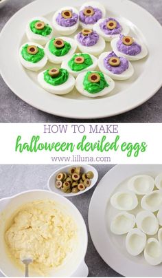 how to make halloween deviled eggs