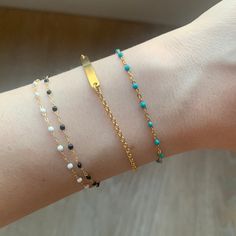 New Without Tags Never Been Worn Before Gigi Great To Layer With Only Includes Turquoise And Gold Bracelet Anthropologie Bracelet, Marley And Me, Tiffany Bracelets, Ribbon Bracelets, Sparkle Bracelet, Gold Bracelet Set, Rose Gold Quartz, Turquoise And Gold, Jewelry Dainty