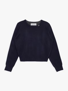 Composition : POLYESTER 75% and RAYON 25%Color : NAVYCountry of Origin : Republic of Korea Navy Fine Knit Sweater For Fall, Knitwear, Composition, Navy, Knitting, The Originals, Clothes For Women, Clothes, Color