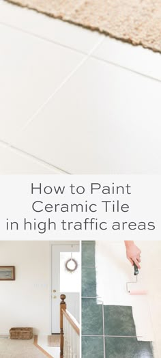 how to paint ceramic tile in high traffic areas