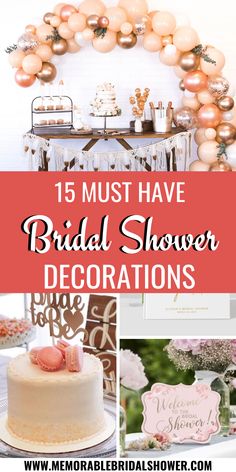 the most bridal shower decorations for brides and grooms to have in their wedding day