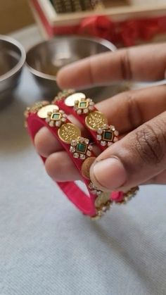 For orders DM US Kasu Bangles, Aari Bangles, Ruffle Blouse Designs, Bangle Making, Fancy Bangles, Bangles Collection, Silk Thread Bangles Design, Silk Bangles, Thread Bangles Design