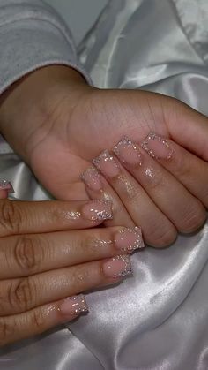 #nail #inspiration #nails #acrylicnaildesigns Nails Ideas For 18th Birthday, Short Basic Nail Sets, Short Square Polygel Nails, 15 Birthday Nails Acrylic, Short Frenchies Acrylic Nails, Short Birthday Nails Black Women, Senior Year Nails, Short Birthday Nails Inspiration, 16 Birthday Nails Acrylic