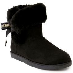 New Women's Juicy Couture Color: Black Suede, Faux Fur Size: 8 1/2 Product Details This Lightweight, Ankle Winter Boot With Plush Texture On The Ankle And Subtle Juicy Couture Logo On Back Plate Piece. Faux Suede Material With Memory Foam Padding On Insole. Great For Everyday Wear. Heel Height - 0.75" Flat Shaft Height - 6.5" And Calf Circumference - 14" Shoe Width - Medium Pull-On Microsuede Or Suede And Faux Fur Upper, Plush Faux Fur, Padded Memory Foam Lining, Thermoplastic Rubber Outsole Gro Juicy Couture Boots, Fits For Winter, Fur Winter Boots, Women's Winter Boots, Cold Weather Boots, Winter Snow Boots, Winter Boots Women, Suede Material, Comfortable Fashion