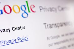 the privacy policy page on google is shown in this illustration, march 23, 2013