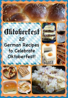 the german recipe book features pictures of different types of breads and other food items