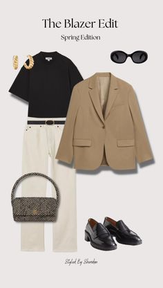 Casual Lunch Outfit Spring, Beige Waistcoat Outfit, Casual Lunch Outfit, Beige Waistcoat, Summer Office Attire, Edgy Work Outfits, Summer Work Outfits Office, Clothes Capsule Wardrobe, Smart Casual Work Outfit Women