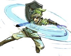 Smash Bros Link, Link Illustration, Tyson Hesse, Smash Bros Art, Super Smash Bros Characters, All Drawings, Nintendo Characters, Super Mario Art