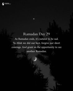 Islamic Quotes ❤ on Instagram: "Ramadan Day 29 🥺🫶" Last Day Quotes, Last Day Of Ramadan, Ramadan End, Ramadan Dates, Ramadhan Quotes, Ramadhan Kareem