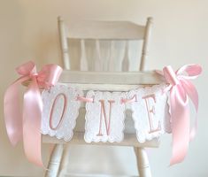 Bow First Birthday Party, Chinoiserie Party, First Birthday High Chair Banner, First Birthday High Chair, Bow Theme, Birthday High Chair, First Birthday Banner, 1st Birthday Themes