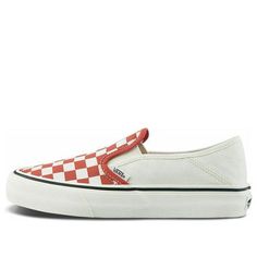 Vans Slip-on Chessboard Red/White VN0A5HYQA02 (SNKR/Skate/Casual/Women's/Classic) Vans Slip On, Stylish Sneakers, Chess Board, Your Perfect, Red White, Casual Women, Red And White, Slip On, Sneakers