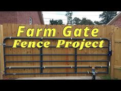 a fence with the words farm gate fence project