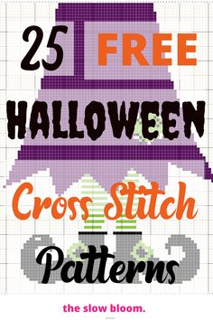 the 25 free halloween cross stitch patterns