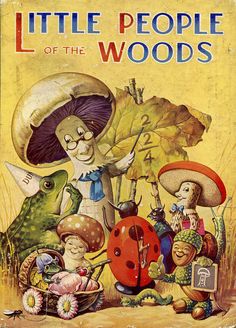 the little people of the woods book cover with ladybug and other cartoon characters