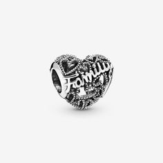 Family Heart Charm | Sterling silver | Pandora US Pandora Family, Christmas Haul, Pandora Gold