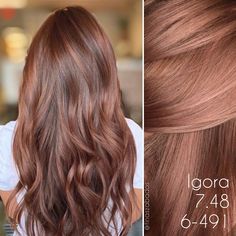 #RUIVA Tina Szabados on Instagram: “Ruivinho rosé é MUITO AMOR, né? Seja no cabelo todo, seja para colorir mechas, seja na base escura, seja na clara... Enfim, é lindo demais!…” Igora Hair Color, Schwarzkopf Hair Color, Hair Color Caramel, Hair Color Formulas, Hair Color Auburn, Hair Color Techniques, Hair Color And Cut