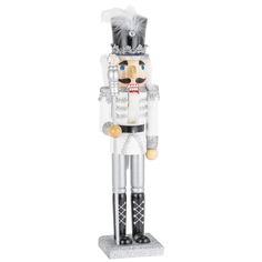 a nutcracker figure is shown on a white background