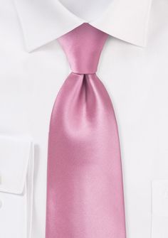 Mauve Pink Solid Necktie - MenSuits Spring Black Tie Solid Color Ties, Solid Color Ties For Black Tie Events In Spring, Solid Color Spring Ties For Black Tie Events, Elegant Spring Standard Ties, Classic Ties For Spring, Classic Suit And Tie Accessories For Spring Wedding, Classic Pink Tie For Business, Classic Pink Business Ties, Classic Pink Business Tie