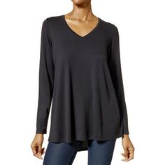 Hue Ladies Long Sleeve Tunic Tee - Sam's Club Hue Leggings, Black Tunic Tops, Perfect Leggings, Sam's Club, Sleeveless Tunic, Comfortable Tops, Soft Leggings, Long Sleeve Tunic, Womens Tunics