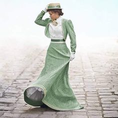 1900 Fashion, 1900s Fashion, 1910s Fashion, Old Fashion Dresses, Edwardian Dress, Victorian Clothing, Vintage Gowns, Edwardian Fashion