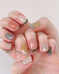 Reverse French Nails, Nyc Nails, Pastel Nails Designs, Square Nail Designs, Happy Nails, Minimal Nails