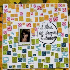 a scrapbook cover with an image of a woman's face