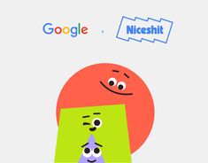 an image of two cartoon characters with google logo above them