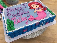 Blue pink purple nautical mermaid ocean underwater sea mythical princess sheet cake Mermaid Themed Sheet Cake, Mermaid Sheet Cake Ideas, Mermaid Sheet Cake Ideas Under The Sea, Mermaid Cake Rectangular, Little Mermaid Sheet Cake, Square Mermaid Birthday Cake, Mermaid Sheets, Mary Birthday