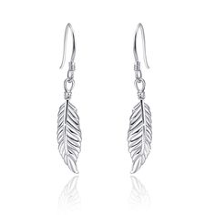 PRICES MAY VARY. 🌙Nature-inspired: design meets the beauty of etched sterling silver in the Feather Earrings; from a southwestern top to a bright white shirt dress, this bohemian pair is the perfect finishing touch. Both for womens and mens, Match with different apparel for different occasions, such as daily wearing, office, party, ceremony, dating and more. 💎Material: Feather Earrings in 925 Sterling Silver Cubic Zirconia, the earrings are proved to be hypoallergenic, no harmful constituent, Feather Earrings Silver, Feather Angel Wings, Yule Ball, Angel Wing Earrings, Fancy Earrings, Earrings Design, Feather Jewelry, Silver Feather, Moonstone Earrings