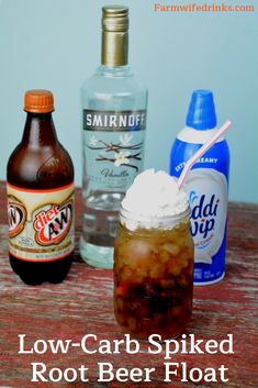 low - carb spiked root beer float recipe