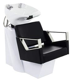 PRICES MAY VARY. From the ground to the top of the bowl: 40" ( From the ground to the top of the seat: 20") Width of the seat: 20" ( Width of the seat with arm rests: 24") Bowl Dimensions: Length = 20" / Width = 22" Introducing the Skin Act Executive Series Shampoo Chair, a fusion of style and functionality tailored to redefine the shampooing experience in salons and barbershops. Boasting a porcelain tilting bowl complemented by a sleek faucet and soft spray hose, this chair ensures a seamless a Salon Color Bar, Rustic Salon, Shampoo Station, Hair Salon Chairs, Meditation Chair, Spa Furniture, Shampoo Chair, Spa Chair, Shampoo Bowls