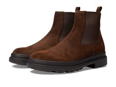 To Boot New York Allan - Men's Boots : Dublin Otter : Take every step in a stylish and unique style wearing To Boot New York Allan Boots. Leather and textile upper. Leather and textile lining and insole. Ankle-length boots. Pull-on and elastic closure. Heel pull tab. Slight block heel. Round toe. Synthetic outsole. Made in Italy. Measurements: Weight: 1 lb 9 oz Shaft: 7 in Product measurements were taken using size 9, width M. Please note that measurements may vary by size. Weight of footwear is Suede High-top Martin Boots For Outdoor, Black Suede Mid-calf Casual Boots, Mens Black Suede Ankle Boots, Fitted Black Suede Mid-calf Boots, Black Suade Chelsea Boots Men, New York Mens, Men's Boots, Boots Leather, Pull Tab