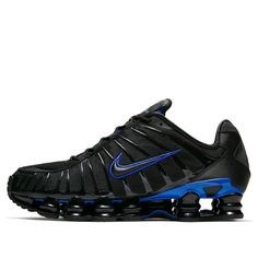 Nike Shox TL 'Black Racer Blue' AV3595-007 Shox Nike, Mens Nike Shox, Nike Shox Tl, Fly Shoes, Sporty Aesthetic, Black Racer, Nike Tn, Nike Shox, Shoe Inspo